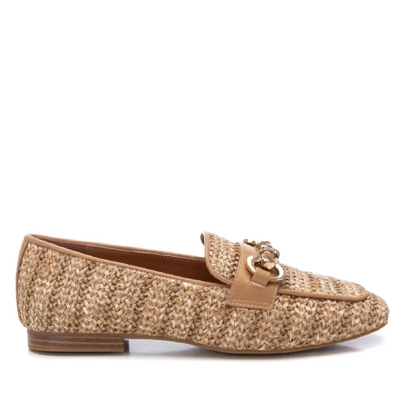 Women's Geometric - Patterned Loafers in Multicolor for a Fashion - Forward Look Women's Moccasin Shoes In Taupe Women's Geometric - Patterned Loafers in Multicolor for a Fashion - Forward Look Women's Moccasin Shoes In Taupe