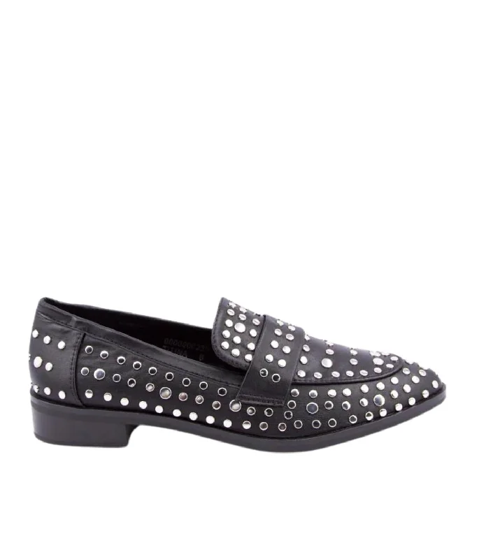 Women's Tassel - Trimmed Loafers with a Low Heel in Olive Green for a Trendy Twist Women's Titina Studded Loafer In Black Women's Tassel - Trimmed Loafers with a Low Heel in Olive Green for a Trendy Twist Women's Titina Studded Loafer In Black