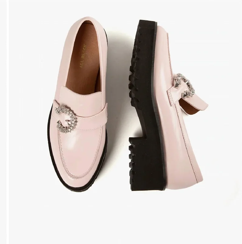 Women's Glitter - Embellished Loafers in Silver for a Sparkly Party Look Lady Bling Loafer In Pink Women's Glitter - Embellished Loafers in Silver for a Sparkly Party Look Lady Bling Loafer In Pink