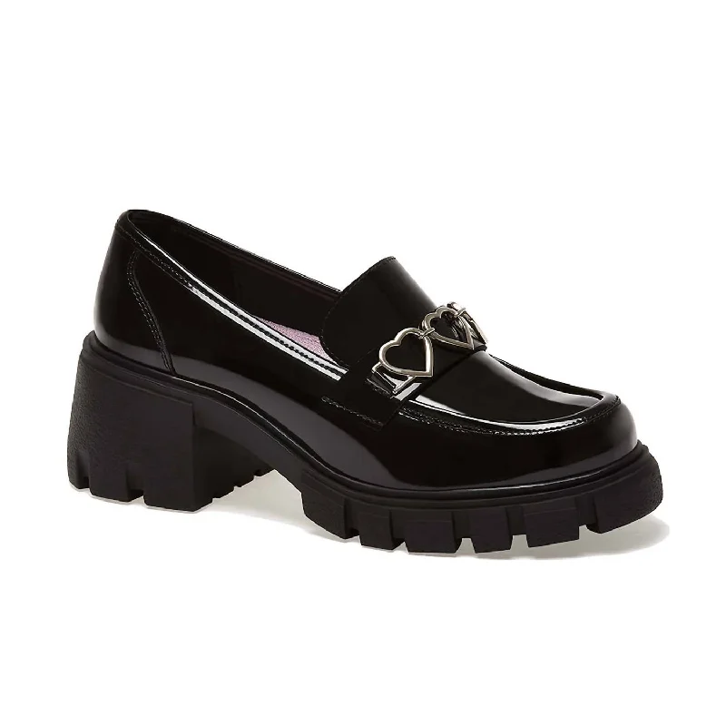 Women's Glitter - Embellished Loafers in Silver for a Sparkly Party Look Women's Patent Penny Hearts Loafers In Black Women's Glitter - Embellished Loafers in Silver for a Sparkly Party Look Women's Patent Penny Hearts Loafers In Black