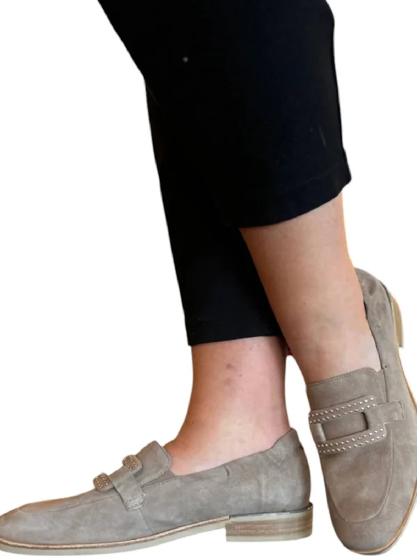 Women's Glitter - Embellished Loafers in Silver for a Sparkly Party Look Women's Gage Loafer In Taupe Women's Glitter - Embellished Loafers in Silver for a Sparkly Party Look Women's Gage Loafer In Taupe