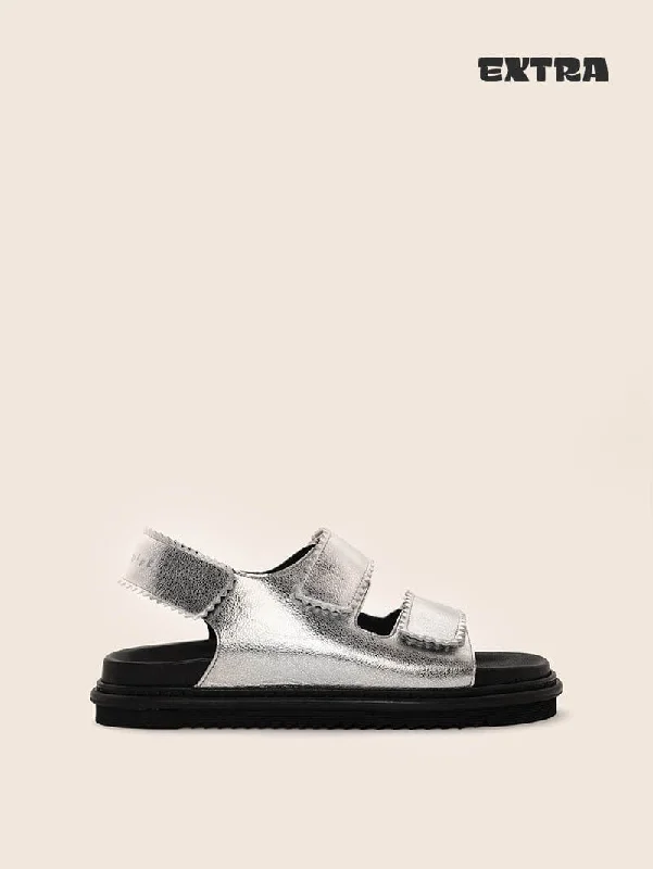 Women's Embroidered Floral Pattern Loafers in Beige for a Spring - Inspired Outfit Tavira Silver Sandal Women's Embroidered Floral Pattern Loafers in Beige for a Spring - Inspired Outfit Tavira Silver Sandal