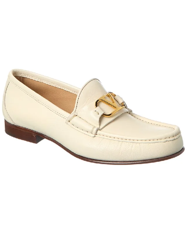 Women's Cashmere - Lined Loafers in Burgundy for Warmth in Winter Valentino VLogo Leather Loafer Women's Cashmere - Lined Loafers in Burgundy for Warmth in Winter Valentino VLogo Leather Loafer