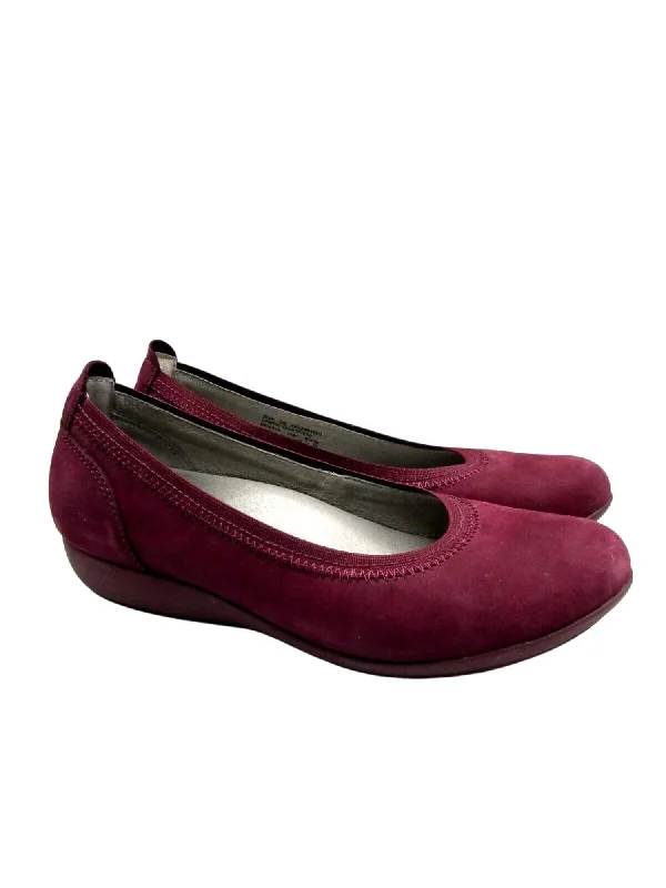 Women's Embroidered Floral Pattern Loafers in Beige for a Spring - Inspired Outfit Women's Kristen Milled Nubuck Loafer In Wine Women's Embroidered Floral Pattern Loafers in Beige for a Spring - Inspired Outfit Women's Kristen Milled Nubuck Loafer In Wine