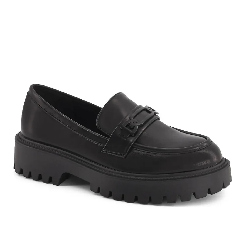 Women's Geometric - Patterned Loafers in Multicolor for a Fashion - Forward Look Women's Fashion Penny Loafers In Black Women's Geometric - Patterned Loafers in Multicolor for a Fashion - Forward Look Women's Fashion Penny Loafers In Black