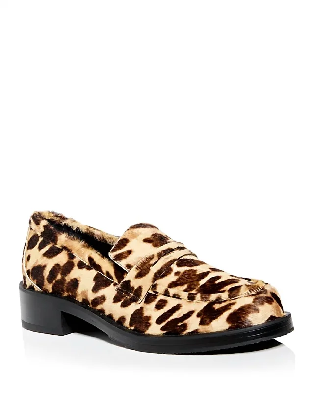 Women's Geometric - Patterned Loafers in Multicolor for a Fashion - Forward Look Women's Palmer Bold Print Loafers In Leopard Women's Geometric - Patterned Loafers in Multicolor for a Fashion - Forward Look Women's Palmer Bold Print Loafers In Leopard