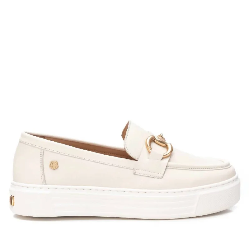 Women's Metallic Foil - Finish Loafers in Gold for a Glamorous Night Out Women's Carmela Collection Moccasins Shoes In Ice Women's Metallic Foil - Finish Loafers in Gold for a Glamorous Night Out Women's Carmela Collection Moccasins Shoes In Ice