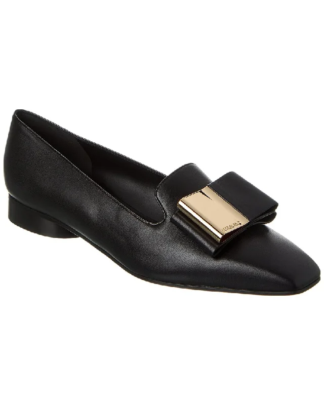 Women's Premium Leather Tassel Loafers in Dark Brown for a Classic Office Look Ferragamo Leda Double-Bow Leather Loafer Women's Premium Leather Tassel Loafers in Dark Brown for a Classic Office Look Ferragamo Leda Double-Bow Leather Loafer