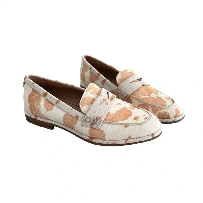 Women's Metallic Foil - Finish Loafers in Gold for a Glamorous Night Out Women's Birch Cow Loafer Shoes In Ivory Cow Women's Metallic Foil - Finish Loafers in Gold for a Glamorous Night Out Women's Birch Cow Loafer Shoes In Ivory Cow