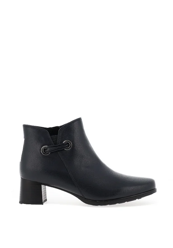 Women's Platform Chelsea Boots in Black for a Modern and Fashion - Forward AppearanceGabor Loop Detail Heeled Ankle Boots, Navy Women's Platform Chelsea Boots in Black for a Modern and Fashion - Forward AppearanceGabor Loop Detail Heeled Ankle Boots, Navy