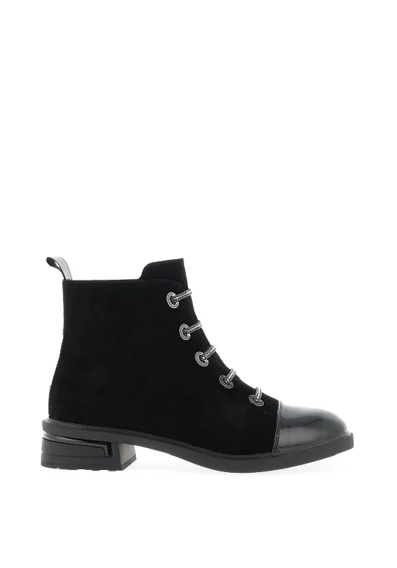 Women's Ankle Booties with Faux Leather and Furry Cuffs in Tan for a Cute and Warm StyleLoretta Vitale Embellished Ankle Boots, Black Women's Ankle Booties with Faux Leather and Furry Cuffs in Tan for a Cute and Warm StyleLoretta Vitale Embellished Ankle Boots, Black