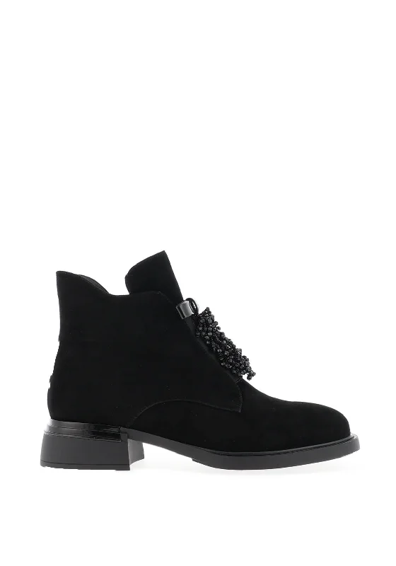 Women's Fur - Trimmed Snow Boots in White for a Stylish and Practical Winter ChoiceLoretta Vitale Embellished Bow Ankle Boots, Black Women's Fur - Trimmed Snow Boots in White for a Stylish and Practical Winter ChoiceLoretta Vitale Embellished Bow Ankle Boots, Black