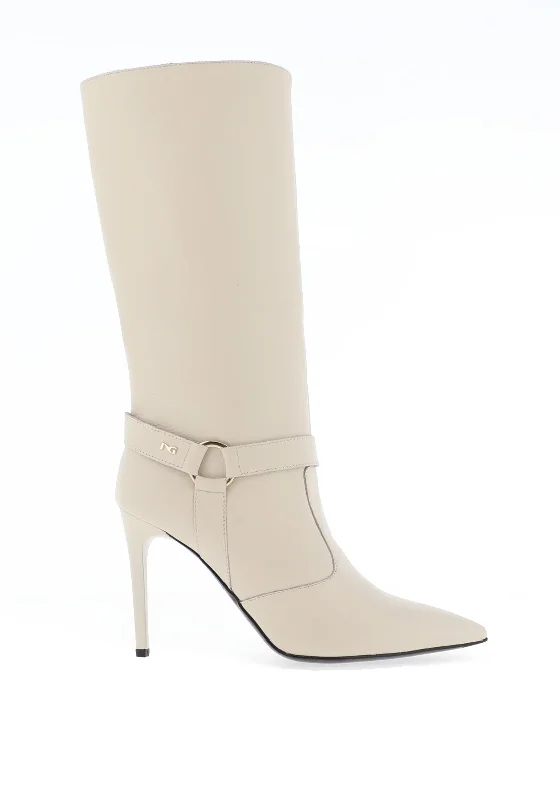 Women's Wedge - Heeled Ankle Boots in Navy Blue for a Comfortable and Trendy OptionNero Giardini Knee High Stiletto Heeled Ankle Boots, Cream Women's Wedge - Heeled Ankle Boots in Navy Blue for a Comfortable and Trendy OptionNero Giardini Knee High Stiletto Heeled Ankle Boots, Cream