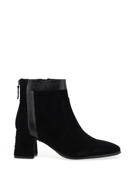 Women's Over - the - Knee Suede Boots in Taupe for a Stylish and Sophisticated OutfitRegarde le Ciel Millie Heeled Ankle Boots, Black Women's Over - the - Knee Suede Boots in Taupe for a Stylish and Sophisticated OutfitRegarde le Ciel Millie Heeled Ankle Boots, Black
