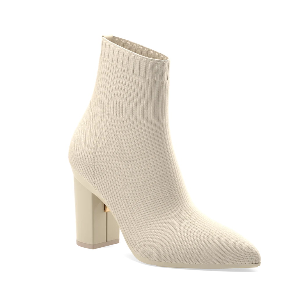 Women's Mid - Calf Suede Boots in Beige with Tassel Trim for a Boho - Inspired StyleThe Bootie - Butter + Block Heel Kit 4 Butter - FINAL SALE Women's Mid - Calf Suede Boots in Beige with Tassel Trim for a Boho - Inspired StyleThe Bootie - Butter + Block Heel Kit 4 Butter - FINAL SALE