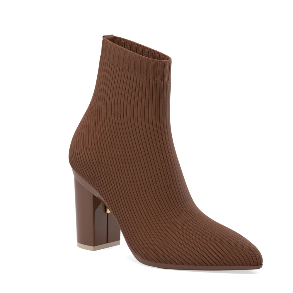 Women's Lace - Trimmed Knee - High Boots in Ivory for a Feminine and Elegant EnsembleThe Bootie Walnut Knit + Block Heel Kit 4 Walnut Women's Lace - Trimmed Knee - High Boots in Ivory for a Feminine and Elegant EnsembleThe Bootie Walnut Knit + Block Heel Kit 4 Walnut