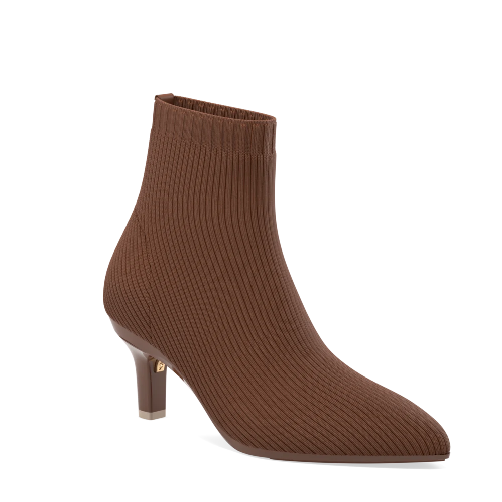 Women's Chunky - Heeled Chelsea Boots in Gray for a Casual and Trendy Everyday LookThe Bootie Walnut Knit + Stiletto Heel Kit 3 Walnut Women's Chunky - Heeled Chelsea Boots in Gray for a Casual and Trendy Everyday LookThe Bootie Walnut Knit + Stiletto Heel Kit 3 Walnut