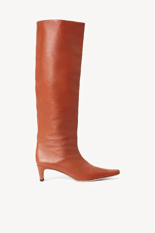Women's Knee - High Leather Riding Boots in Black for a Classic Equestrian LookWALLY BOOT | TAN Women's Knee - High Leather Riding Boots in Black for a Classic Equestrian LookWALLY BOOT | TAN