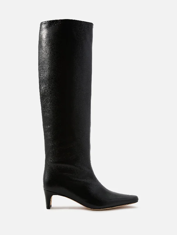 Women's Thigh - High Stretch Boots in Black for a Sexy and Alluring OutfitWally Boot Women's Thigh - High Stretch Boots in Black for a Sexy and Alluring OutfitWally Boot