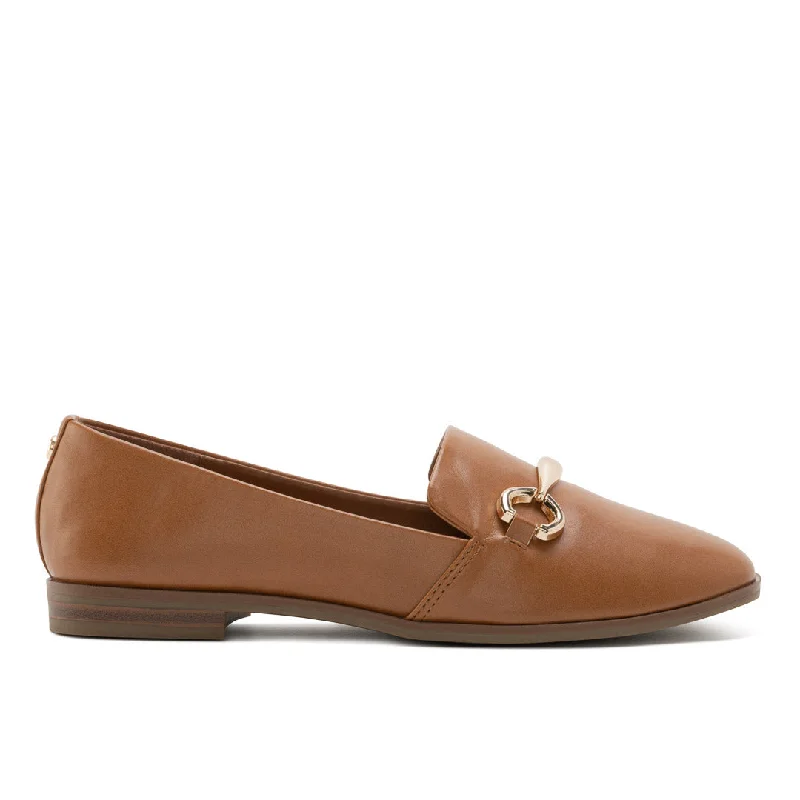 Adjustable Strap Women's Loafers in Tan for a Custom FitFLANNA