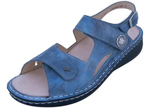 Plus Size Women's Wide - Width Platform Sandals in Black for Added Comfort and HeightBarbuda - Jeans