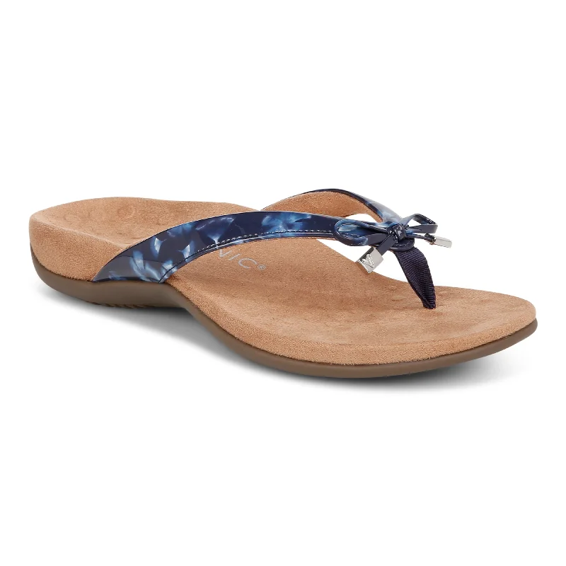 Adjustable Strap Women's Sandals with a Padded Heel in Pink for a Custom FitBella - Navy Adjustable Strap Women's Sandals with a Padded Heel in Pink for a Custom FitBella - Navy