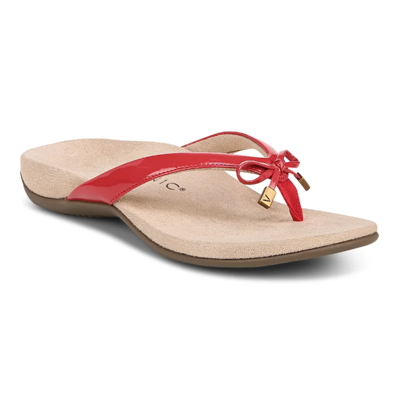 Women's Sandals with a Wedge Heel and a Tassel Detail in Orange for a Trendy LookBella - Red Women's Sandals with a Wedge Heel and a Tassel Detail in Orange for a Trendy LookBella - Red