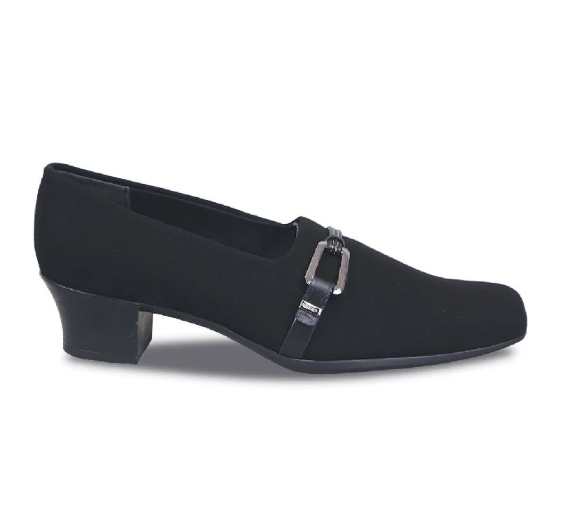 Slip - Resistant Women's Rubber - Sole Loafers in Navy for Wet ConditionsCINDI