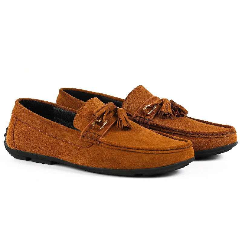 Women's Fur - Lined Loafers in Tan for a Cozy Winter OptionCORIO JC 986
