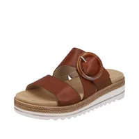 Plus Size Women's Wide - Width Platform Sandals in Black for Added Comfort and HeightJocelyn 51 - Brown