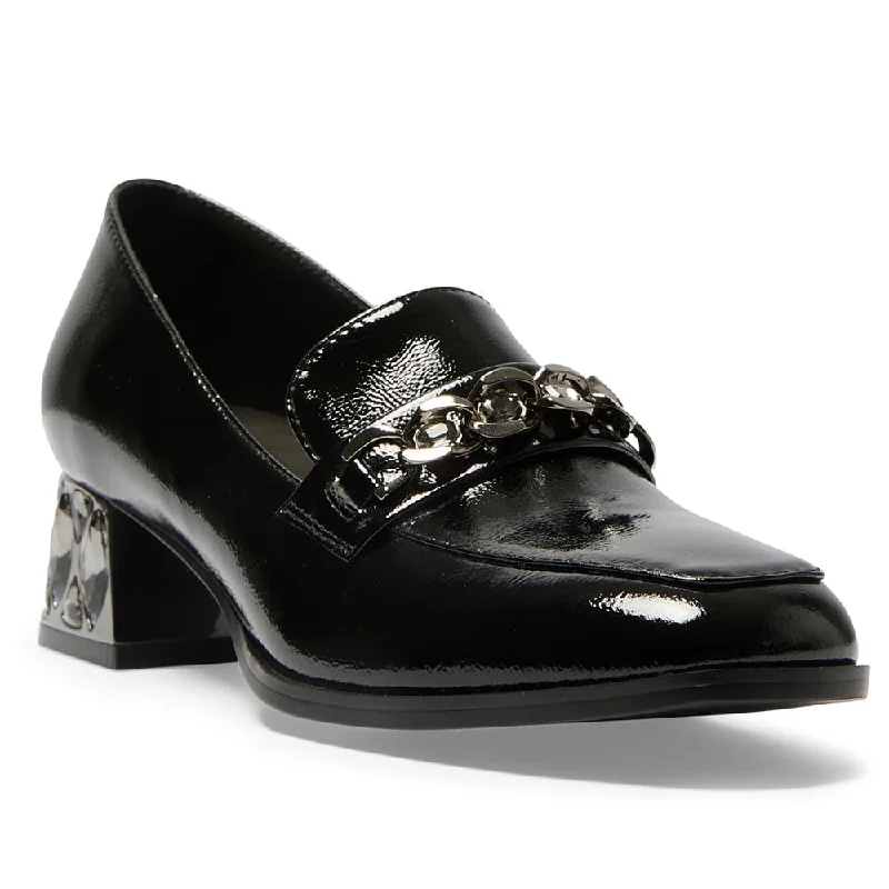 Women's Glitter - Embellished Loafers in Silver for a Sparkly Party LookDante Loafer in Black Patent Women's Glitter - Embellished Loafers in Silver for a Sparkly Party LookDante Loafer in Black Patent