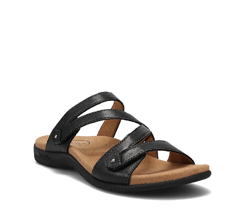 Adjustable Strap Women's Sandals with a Padded Heel in Pink for a Custom FitDouble U - Black Adjustable Strap Women's Sandals with a Padded Heel in Pink for a Custom FitDouble U - Black