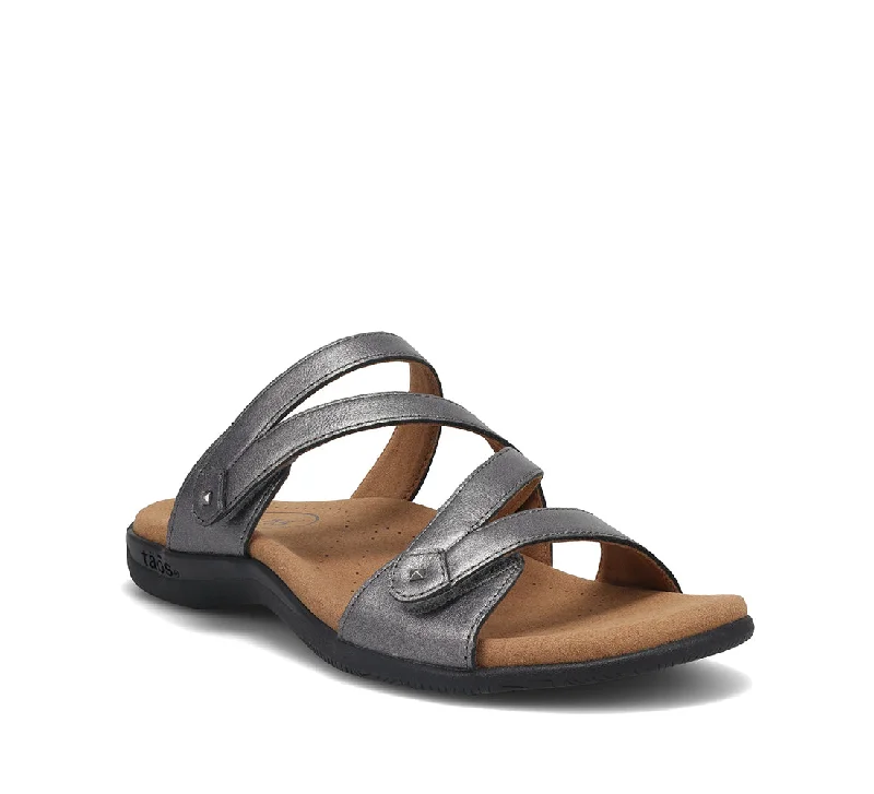 Orthopedic Women's Sandals with Arch Support in Gray for Foot HealthDouble U - Pewter Orthopedic Women's Sandals with Arch Support in Gray for Foot HealthDouble U - Pewter