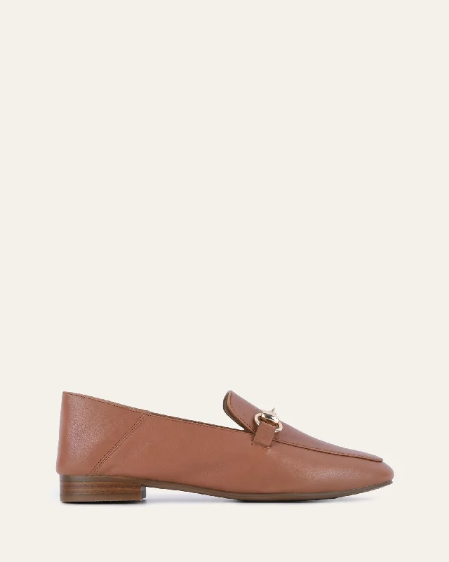 Women's Fur - Lined Loafers in Tan for a Cozy Winter OptionDULANEY LOAFERS BRANDY LEATHER Women's Fur - Lined Loafers in Tan for a Cozy Winter OptionDULANEY LOAFERS BRANDY LEATHER