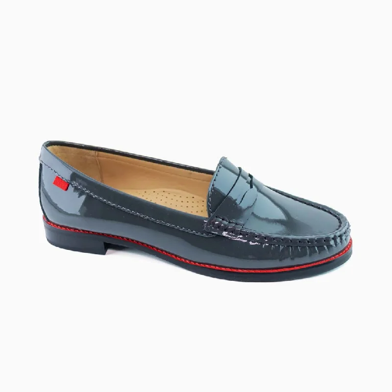 Women's Bow - Embellished Loafers in Red for a Feminine TouchEast Village, Women