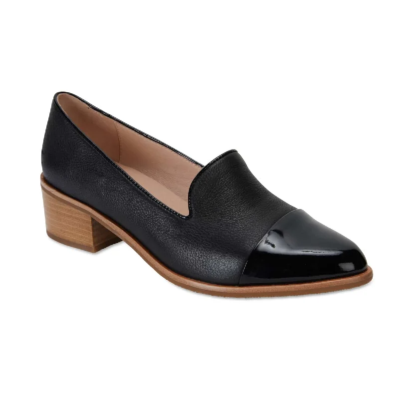 Women's Embroidered Floral Pattern Loafers in Beige for a Spring - Inspired OutfitExpert Loafer in Black On Black Patent Women's Embroidered Floral Pattern Loafers in Beige for a Spring - Inspired OutfitExpert Loafer in Black On Black Patent
