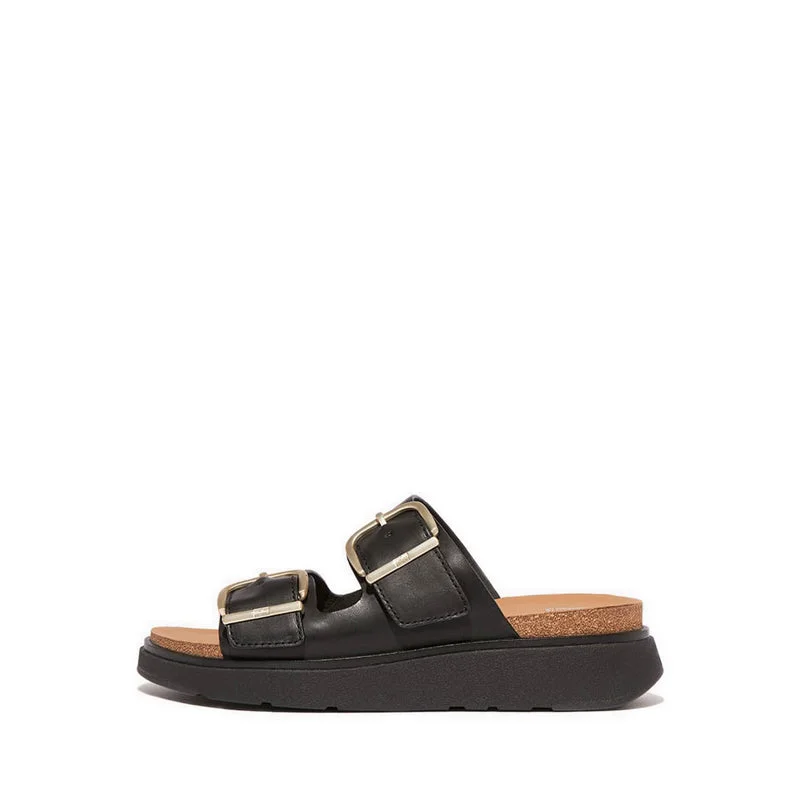 Women's Sandals with a Floral - Printed Upper in Pink for a Feminine Spring LookGen-FF Wo Buckle Two-Bar Leather Slides Women's Sandals with a Floral - Printed Upper in Pink for a Feminine Spring LookGen-FF Wo Buckle Two-Bar Leather Slides