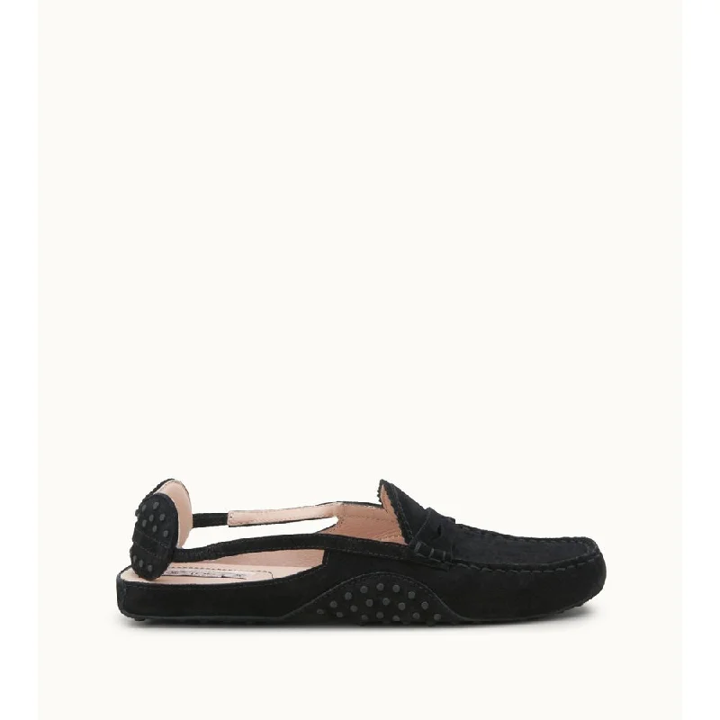 Waterproof Women's Loafers in Black for Rainy DaysGommino Driving Shoes in Suede