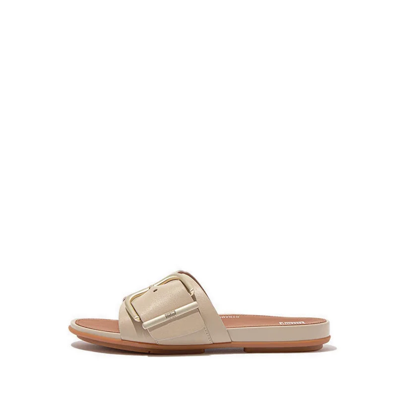 Women's Leather - Strapped Sandals with a Braided Detail in Brown for a Rustic AppealGRACIE MAXI-BUCKLE LEATHER SLIDES Women's Leather - Strapped Sandals with a Braided Detail in Brown for a Rustic AppealGRACIE MAXI-BUCKLE LEATHER SLIDES