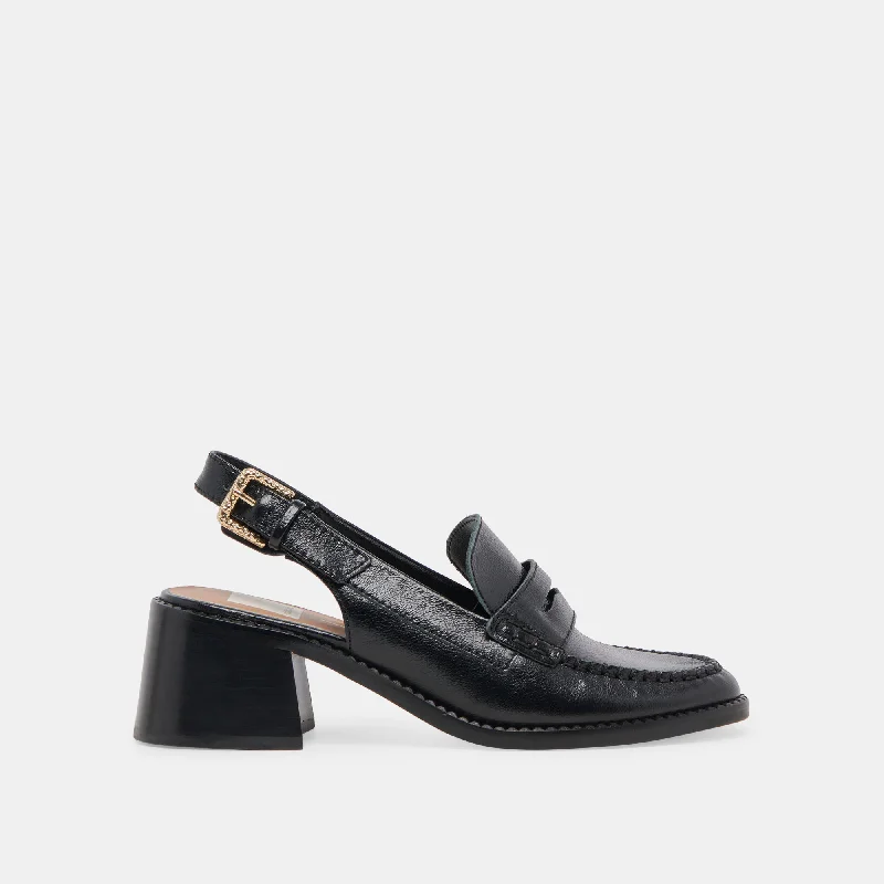 Women's Glitter - Embellished Loafers in Silver for a Sparkly Party LookHARDI HEELS MIDNIGHT CRINKLE PATENT