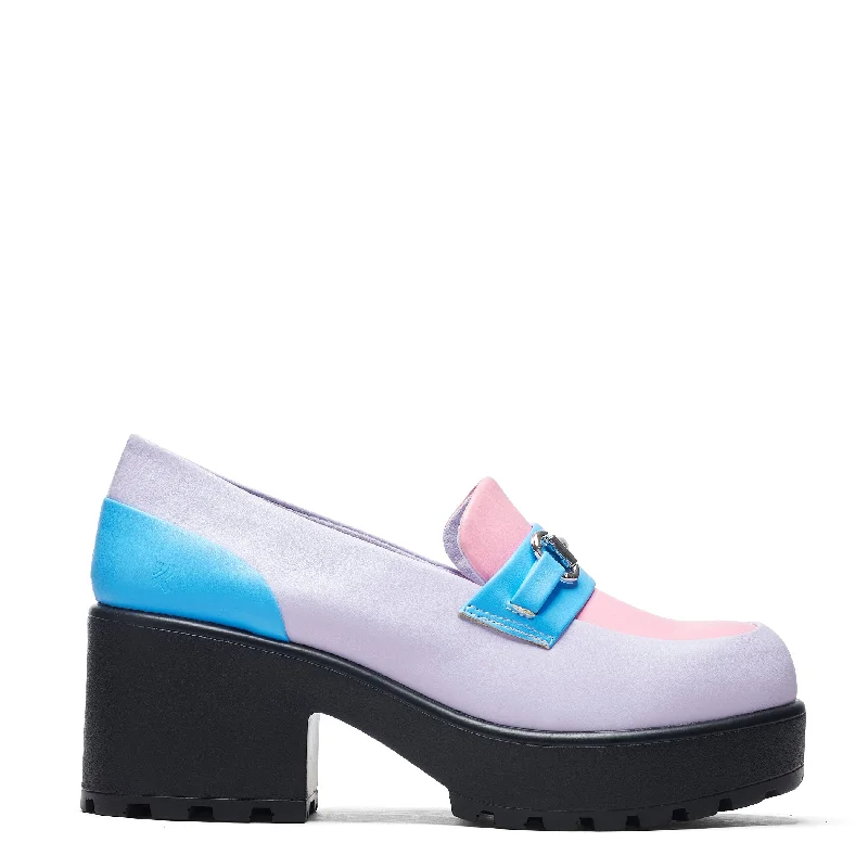 Women's Tassel - Trimmed Loafers with a Low Heel in Olive Green for a Trendy TwistHigh Class Chunky Shoes - Pink Pastel Women's Tassel - Trimmed Loafers with a Low Heel in Olive Green for a Trendy TwistHigh Class Chunky Shoes - Pink Pastel