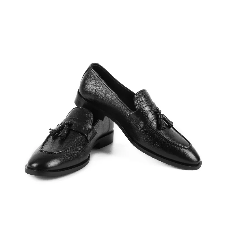 Waterproof Women's Loafers in Black for Rainy DaysCORIO JC 661