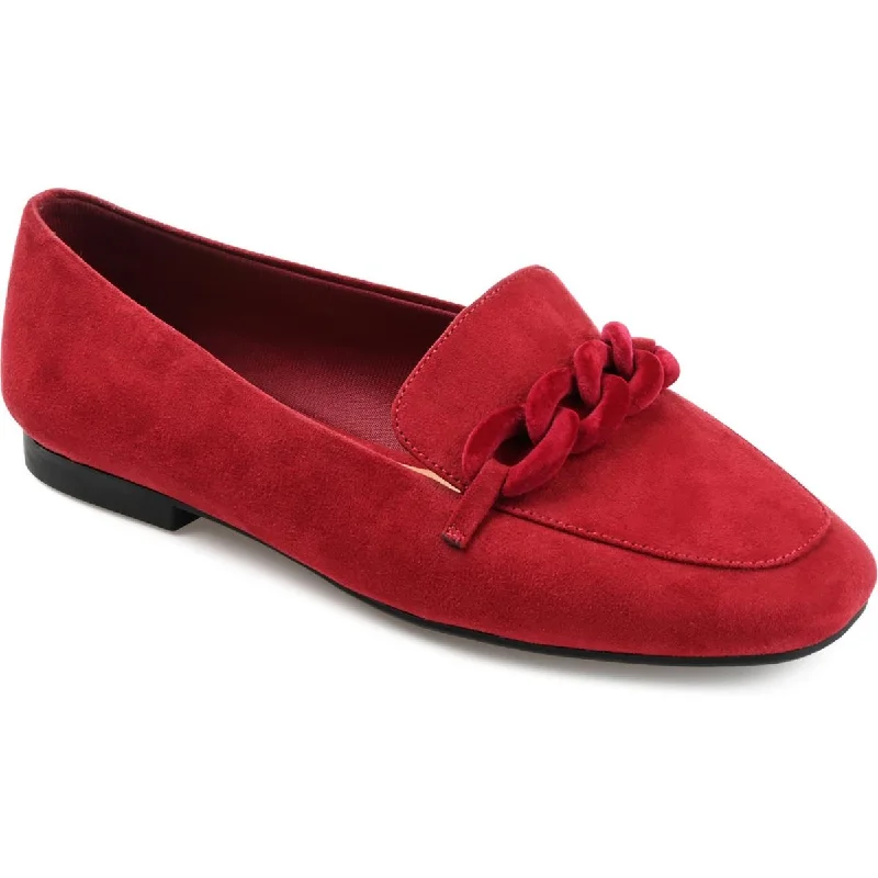 Plus Size Women's Wide - Fit Oxfords with Double Stitching in Black for DurabilityJournee Collection Womens Cordell Faux Suede Slip-On Loafers Plus Size Women's Wide - Fit Oxfords with Double Stitching in Black for DurabilityJournee Collection Womens Cordell Faux Suede Slip-On Loafers