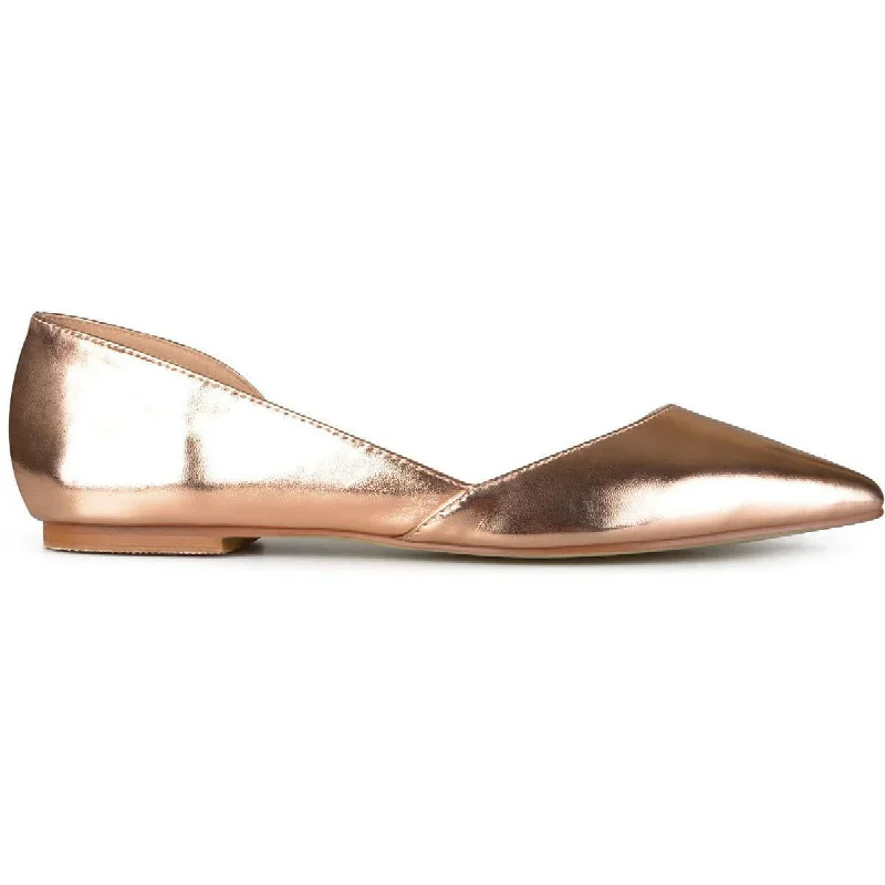 Women's Patent Leather Oxfords with a Glossy Finish in Gold for a Glamorous Night OutJournee Collection Womens Cortni Slip On Dressy D'Orsay Women's Patent Leather Oxfords with a Glossy Finish in Gold for a Glamorous Night OutJournee Collection Womens Cortni Slip On Dressy D'Orsay