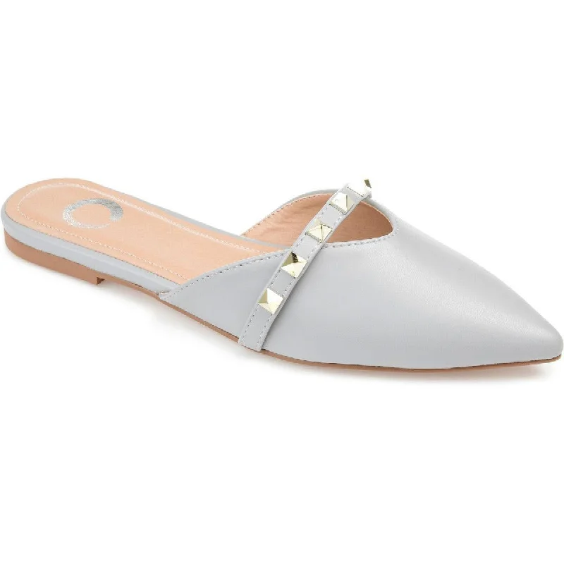 Lightweight Mesh - Paneled Women's Oxfords in White for BreathabilityJournee Collection Womens DREAH Faux Leather Pointed Toe Mules