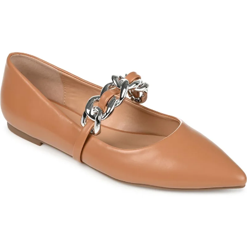Non - Slip Rubber Sole Women's Oxfords in Navy for Wet and Slippery ConditionsJournee Collection Womens Faux Leather Chain Flat Shoes Non - Slip Rubber Sole Women's Oxfords in Navy for Wet and Slippery ConditionsJournee Collection Womens Faux Leather Chain Flat Shoes