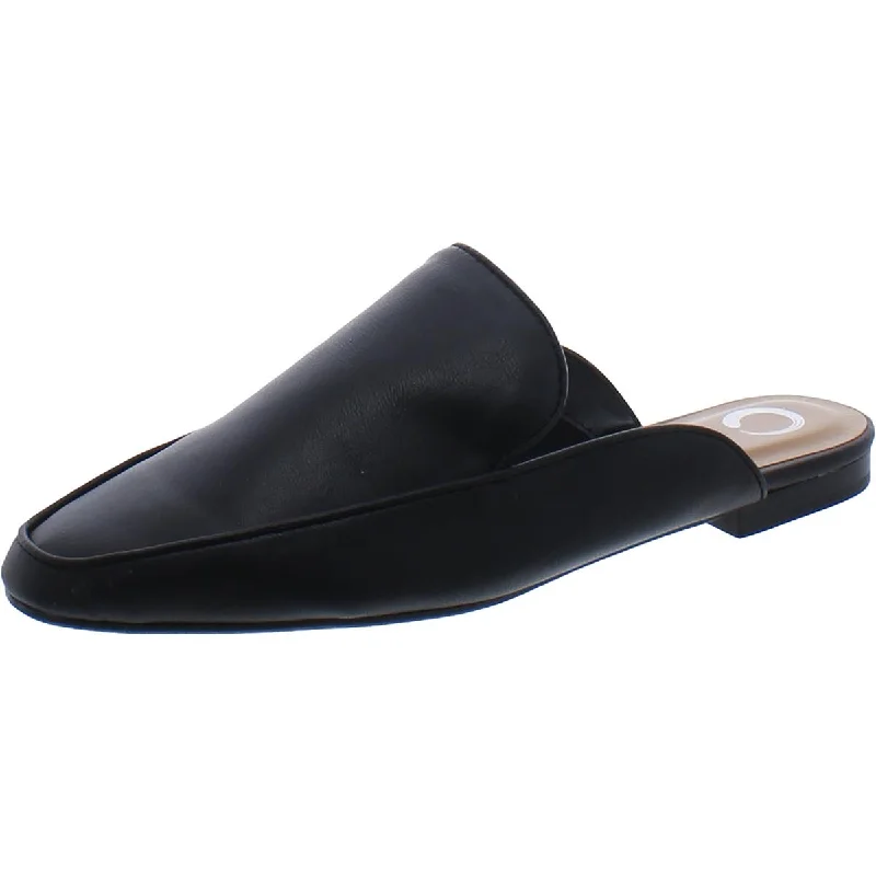 Women's Tassel - Trimmed Oxfords with a Low Heel in Olive Green for a Trendy TwistJournee Collection Womens Faux Leather Slip On Mules Women's Tassel - Trimmed Oxfords with a Low Heel in Olive Green for a Trendy TwistJournee Collection Womens Faux Leather Slip On Mules