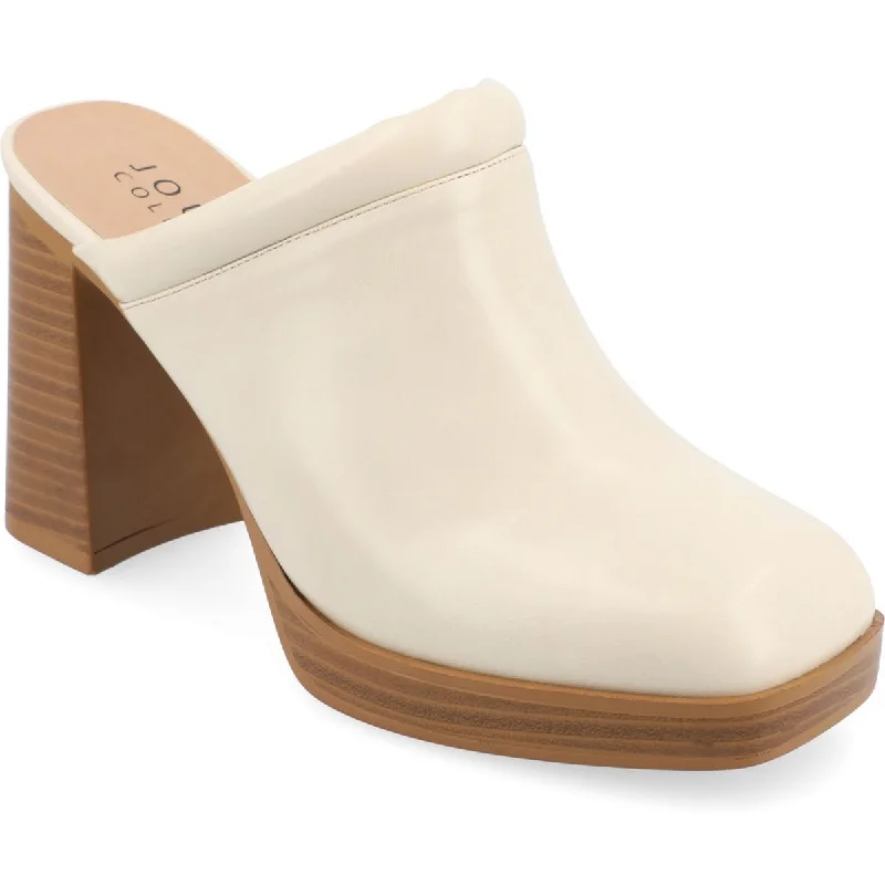 Orthopedic - Friendly Women's Oxfords with Arch Support in Brown for Foot HealthJournee Collection Womens IZARA Faux Leather Slip On Mules Orthopedic - Friendly Women's Oxfords with Arch Support in Brown for Foot HealthJournee Collection Womens IZARA Faux Leather Slip On Mules