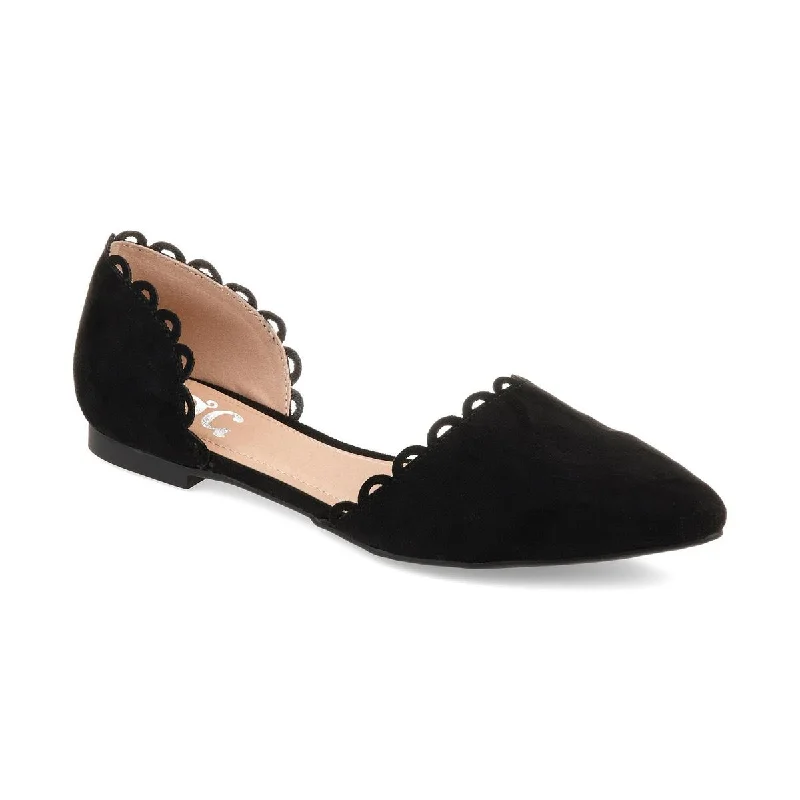 Women's Bow - Adorned Oxfords in Red for a Feminine AppealJournee Collection Womens Jezlin Scalloped Slip On Pointed Toe Flats Women's Bow - Adorned Oxfords in Red for a Feminine AppealJournee Collection Womens Jezlin Scalloped Slip On Pointed Toe Flats