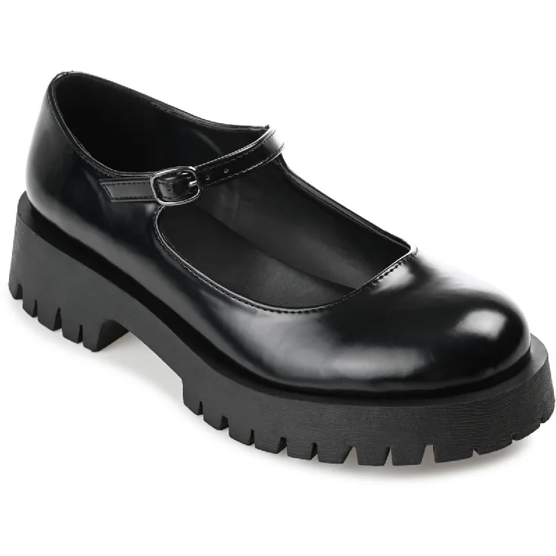 Shock - Absorbing Women's Oxfords in Gray for Active LifestylesJournee Collection Womens Kamie Buckle Lugged Sole Mary Janes Shock - Absorbing Women's Oxfords in Gray for Active LifestylesJournee Collection Womens Kamie Buckle Lugged Sole Mary Janes